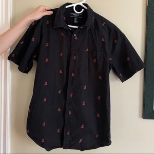 Forever 21 Rose Printed Shirt (M)